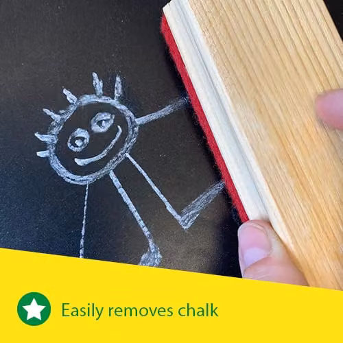 SES Creative Childrens Multicolour Wood Board Wiper and Eraser – 3