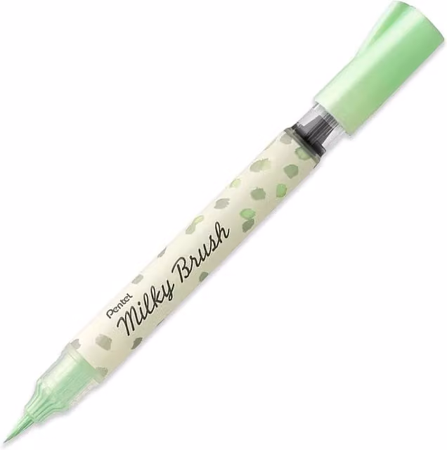 Pentel Milky Brush Pen in Green