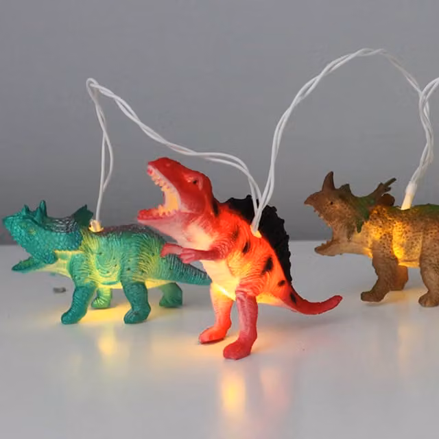 Multi-Coloured Dinosaur LED String Fairy Lights