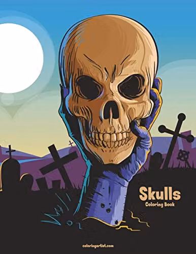 Skulls Coloring Book 1: Volume 1 for Adults by Createspace, Multicolour