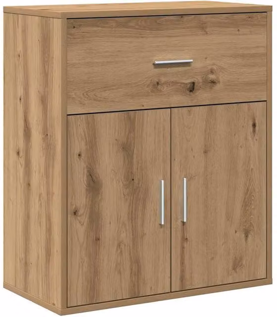 Berkfield Home Artisan Oak Sideboard in Brown, W/D/H: 60 x 31 x 70 cm – 1