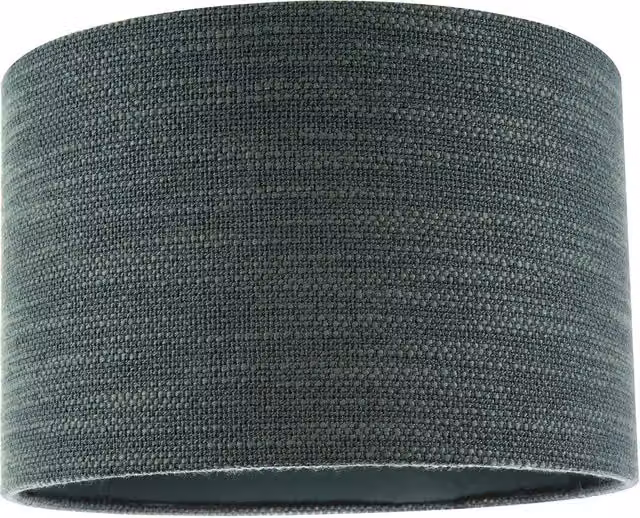 Happy Homewares Modern Round Fabric Lamp Shade in Green, W: 30 cm, H: 20 cm – 5