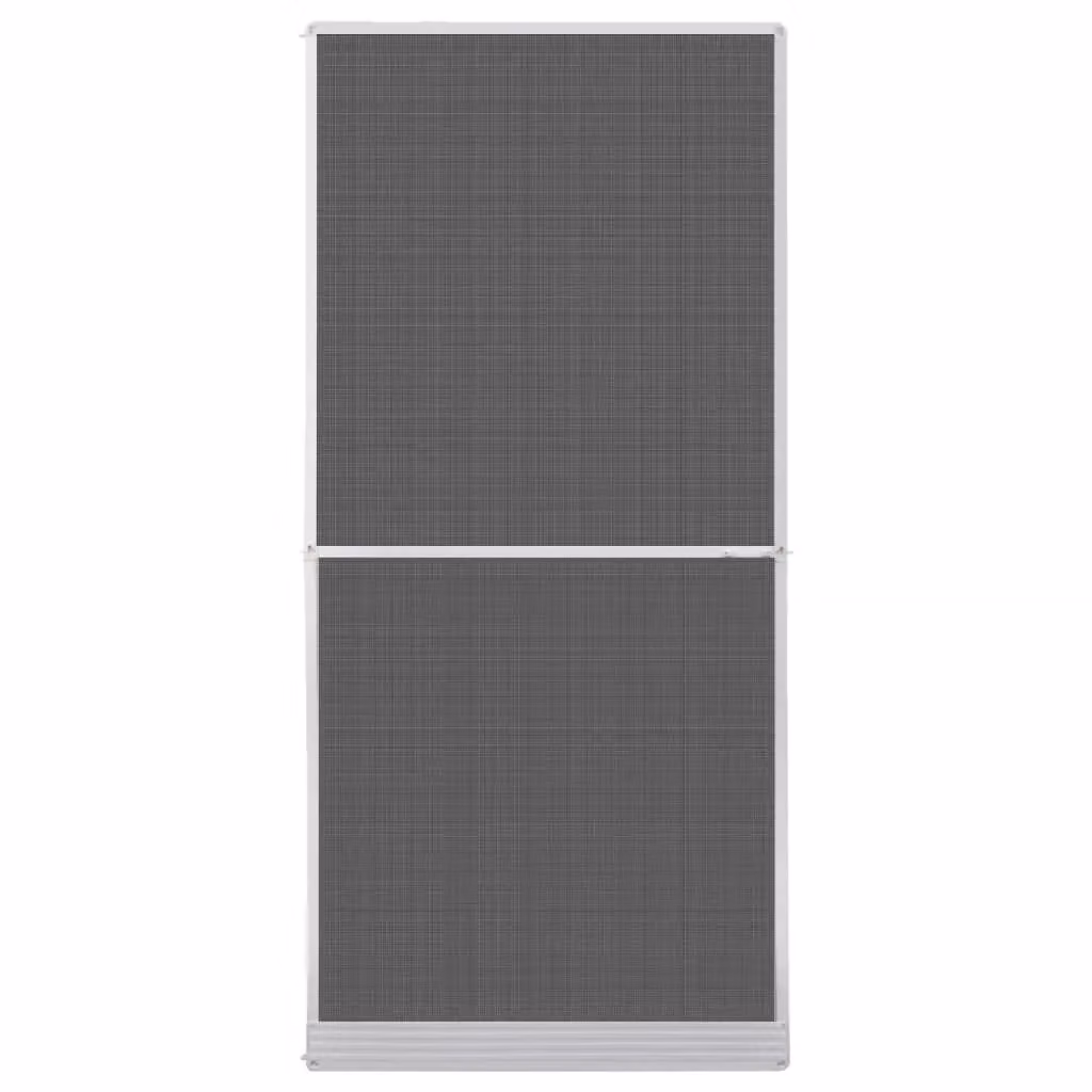 Berkfield Home White Hinged Fibreglass Insect Screen for Doors W: 100 cm, H: 215 cm – 2