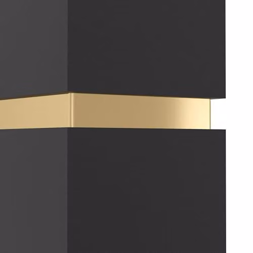 Eglo Passa LED 2-Light Up and Down Wall Lamp in Black and Gold/Brass – 5