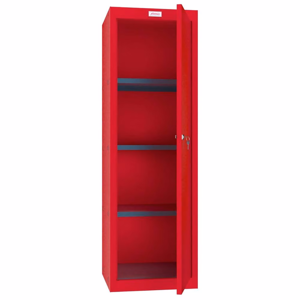 Phoenix Safe Company Size 4 Red Cube Locker CL1244RRK with Key Lock and 173 Litre Capacity – 2