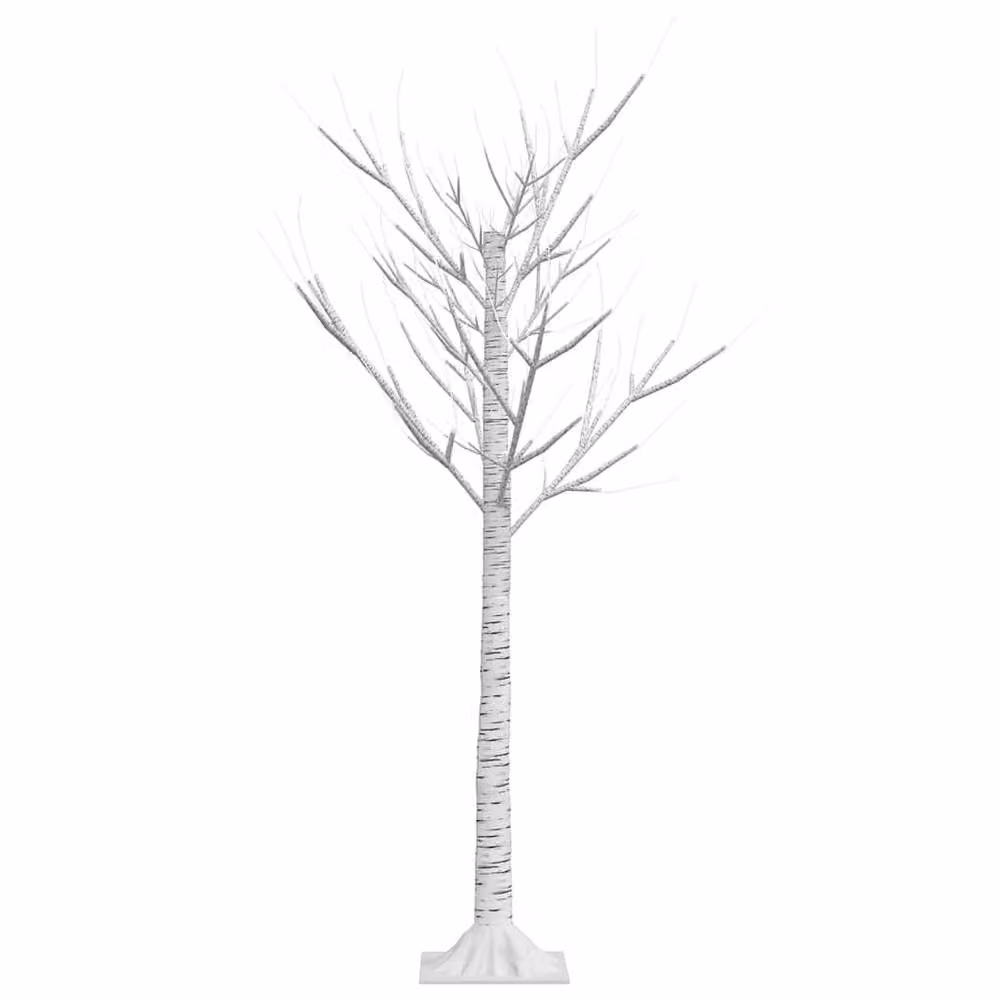 Berkfield Home Beautiful Christmas Tree with 128 Warm White Willow LEDs, 1.2 m, White – 4