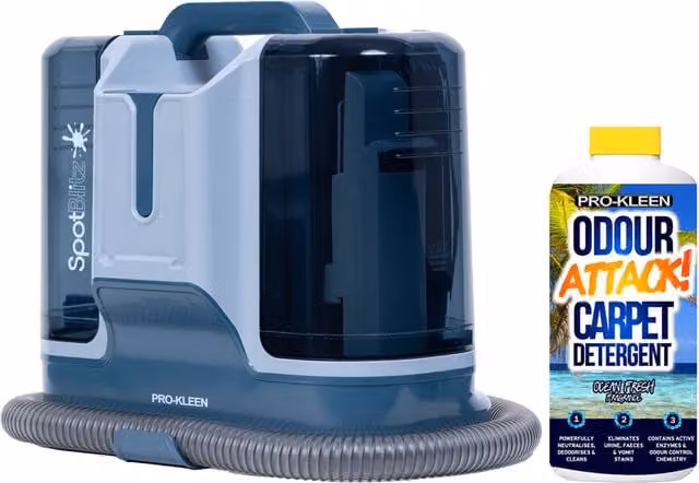 Pro-Kleen Carpet Washer, Spot Cleaner and Vacuum in Grey and Blue