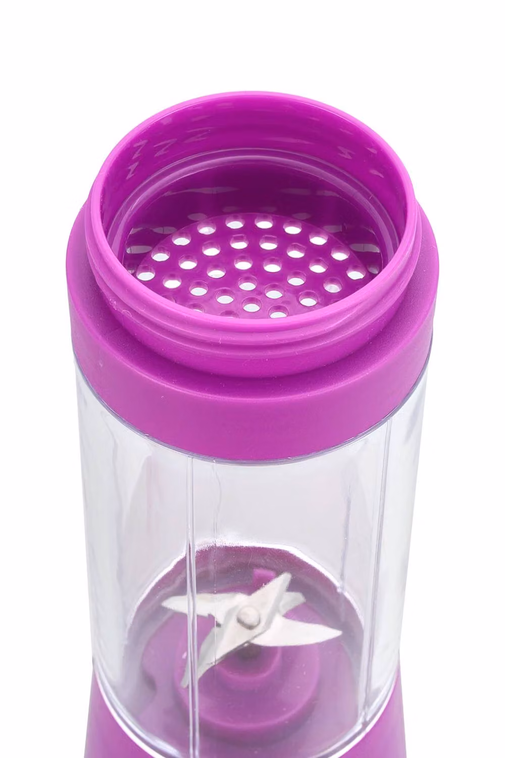Living and Home Portable Personal Blender with 6-Leaf 304 Stainless Steel Blade, Purple, 380ml – 2