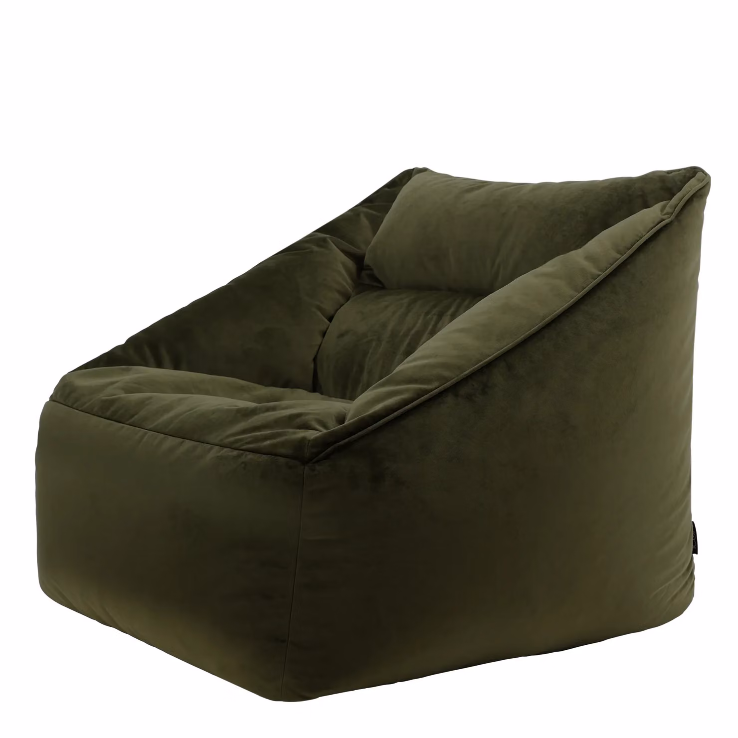ICON Natalia Velvet Adults Bean Bag Armchair in Dusk Pink and Olive – 2