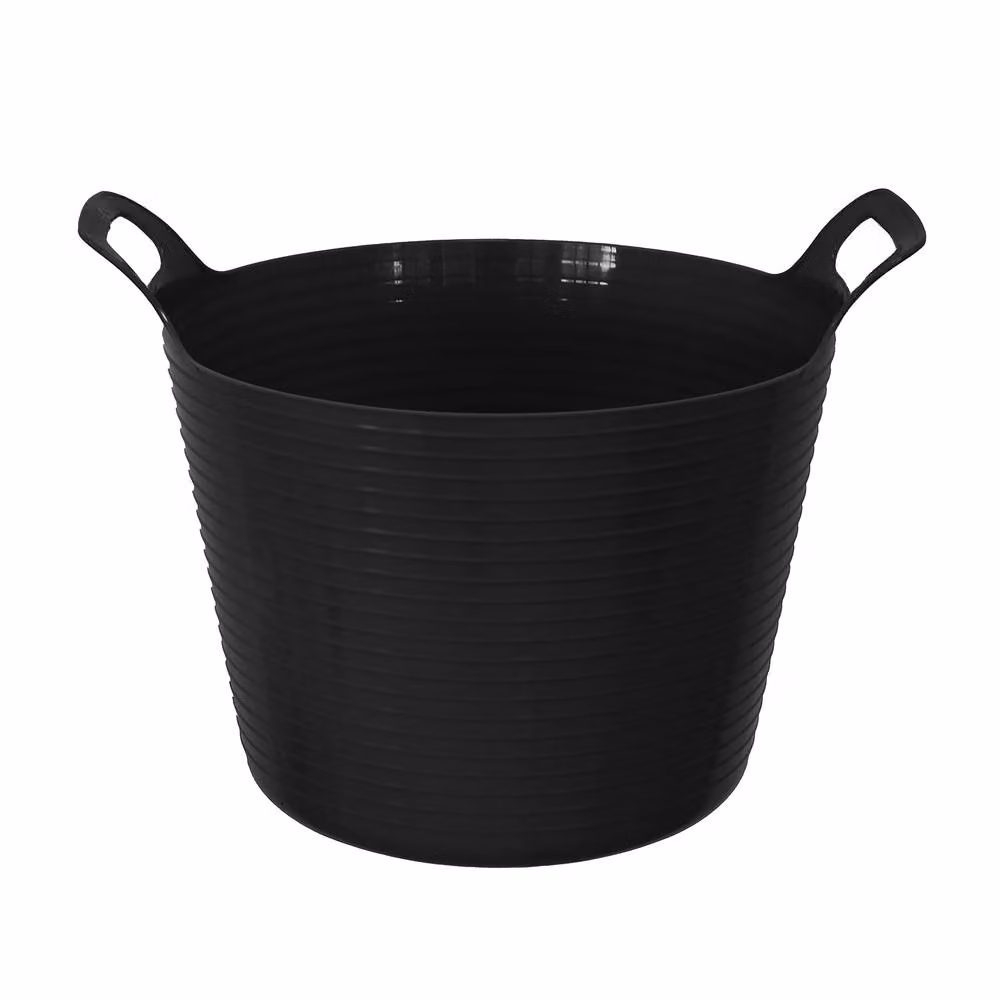 Simpa Durable Plastic Multipurpose Flexi Tub, 42L, Black – 2