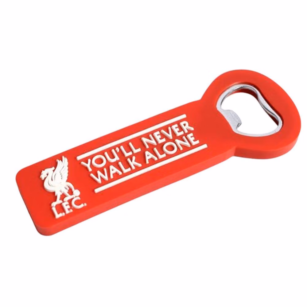 Liverpool FC You'll Never Walk Alone Crest Metal Bottle Opener and Fridge Magnet in Red – 2