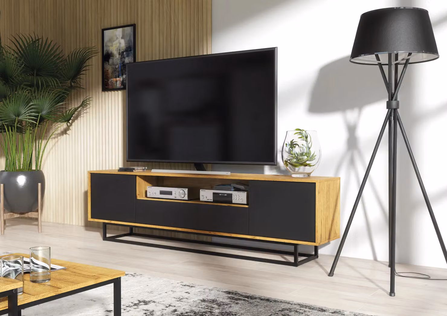 Mex Furniture LTD Loft Industrial TV Unit in Brown, W: 200 cm – 4