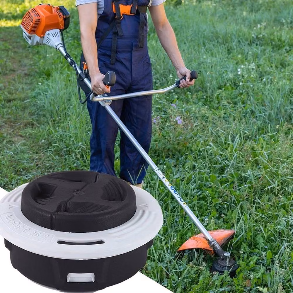 NESTLUNE 2 Pack Mowing Strimmer Head in Black, 10kg – 6