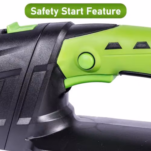 MYLEK Cordless Reciprocating Hedge Trimmer with 51cm Cutting Length and Rechargeable Battery in Black and Green – 4