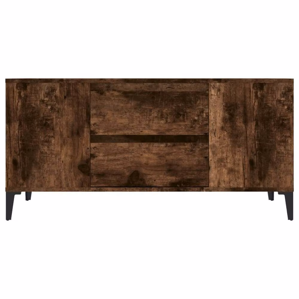 Berkfield Home Smoked Oak TV Cabinet in Brown, W/D/H: 102 x 44.5 x 50 cm – 4