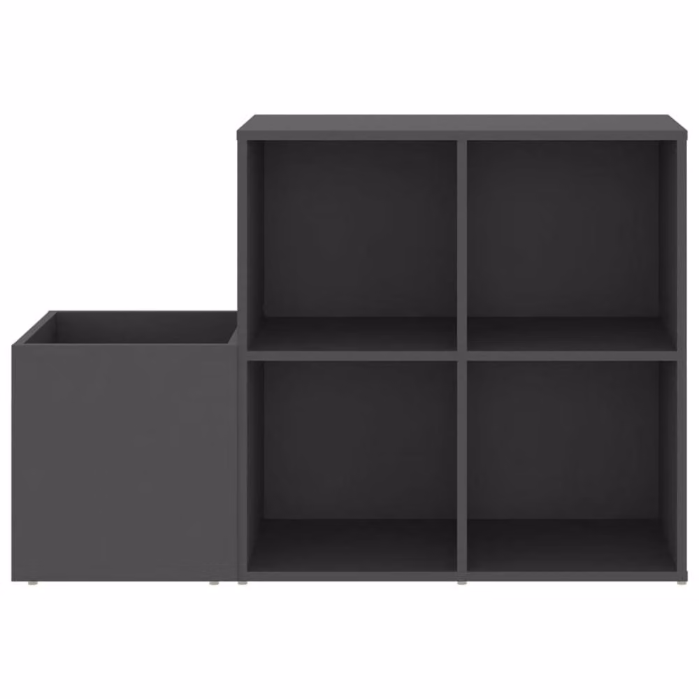 Berkfield Home Hall Shoe Cabinet in Grey, W/D/H: 105 x 35.5 x 70 cm – 4