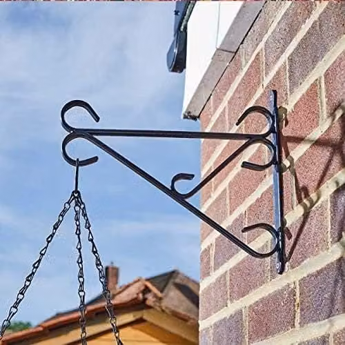 Marco Paul Black Metal Hanging Basket Bracket for 16-18 inch Planters – 1