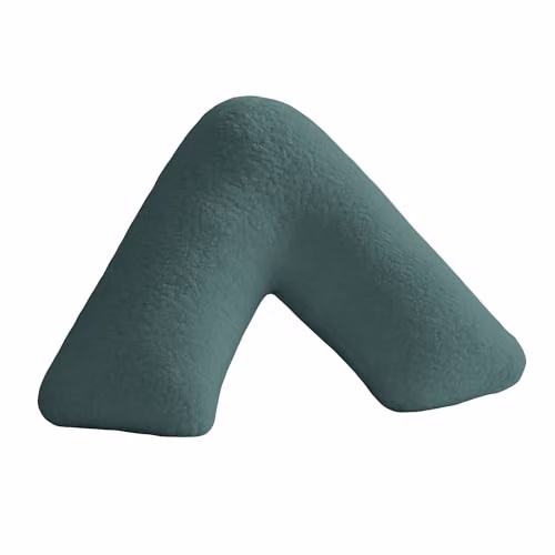 Home Sweet Home UK Teddy Fleece V Shaped Pillowcase in Blue and Petrol – 2