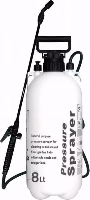 MANTRARAJ 8L Manual Garden Pressure Sprayer Knapsack in White – 1