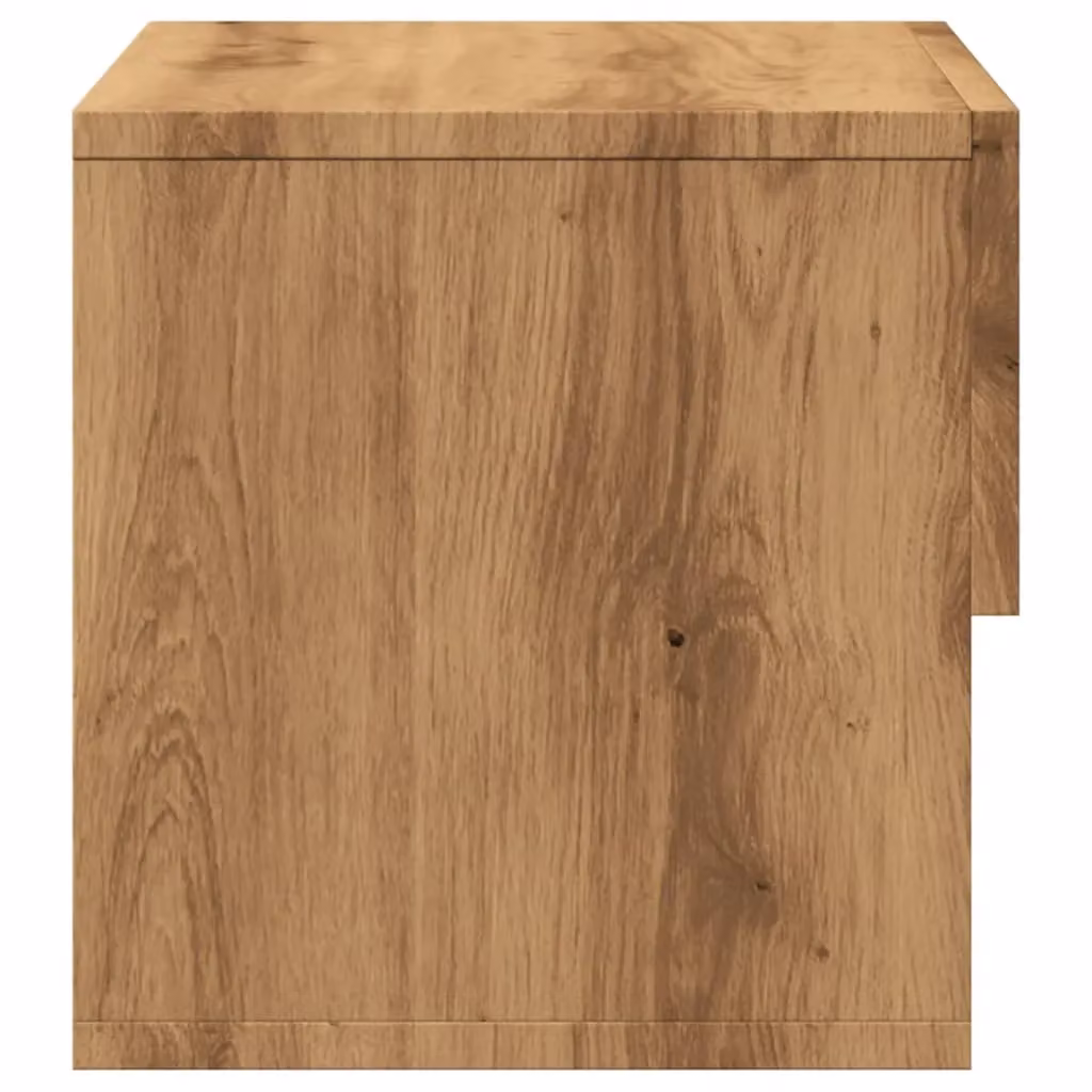 Berkfield Home Set of 2 Wall-mounted Bedside Cabinets in Artisan Oak, Brown – 5