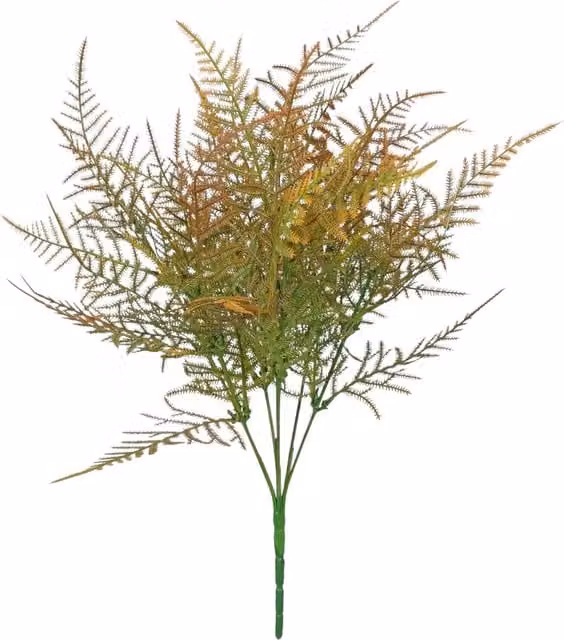 Kingsbury Gifts Artificial Asparagus Fern Bush in Brown and Green