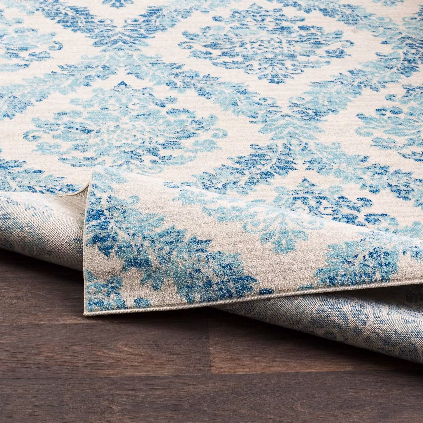 Livabliss Harput Vintage Boho Living Room Rug in Blue, Grey and Petrol, W: 120 cm, L: 170 cm – 3
