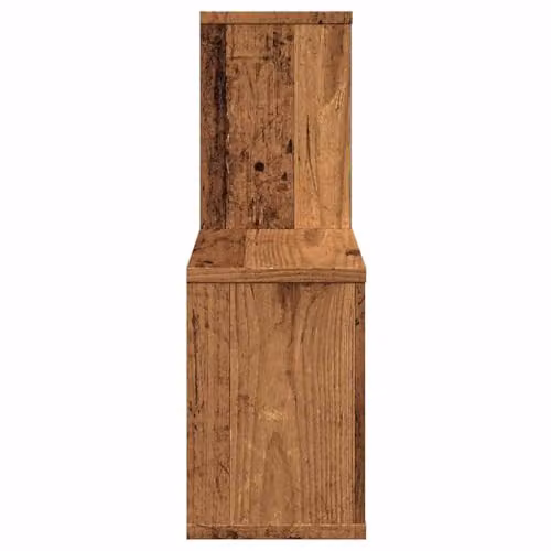 vidaXL Modern Wall Mounted Shelf in Old Wood Brown, W/D/H: 100 x 18 x 53 cm – 3