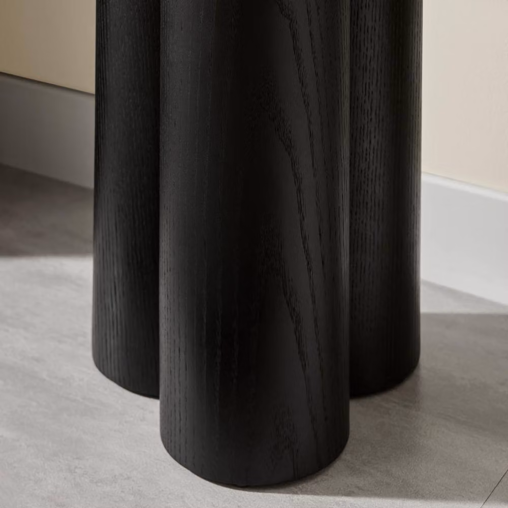 FurnitureboxUK Sutton Black Veneer Wood Console Table – 3