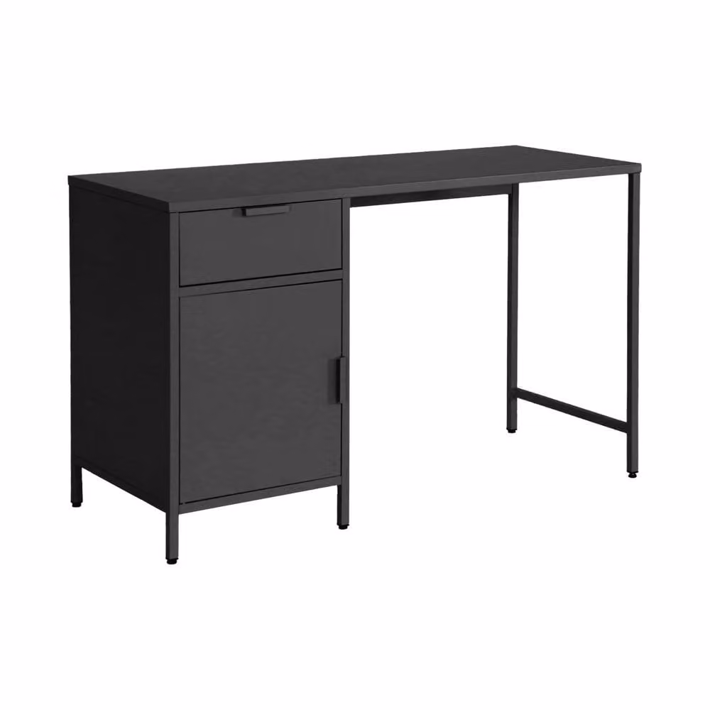 sweeek Laminated Steel Childrens Writing Desk with 1 Drawer, Black, W/D/H: 120 x 50 x 75 cm – 2