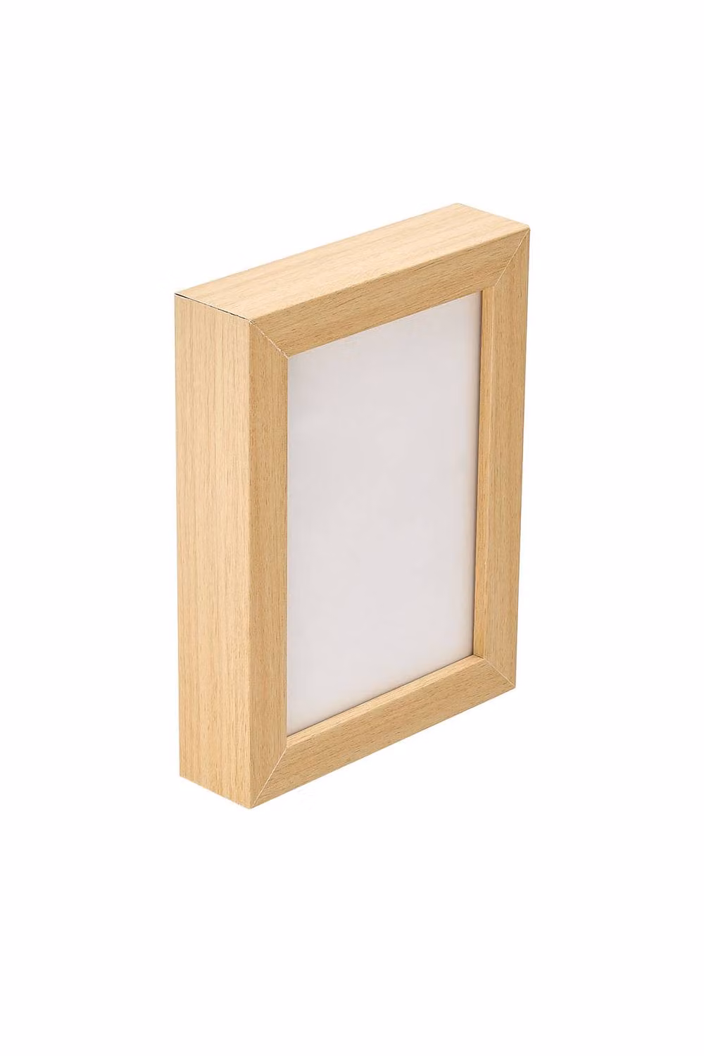 Living and Home Minimalist Single Magnetic Wood Picture Photo Frame in Beige/Sand, Tabletop Rectangular Design – 3
