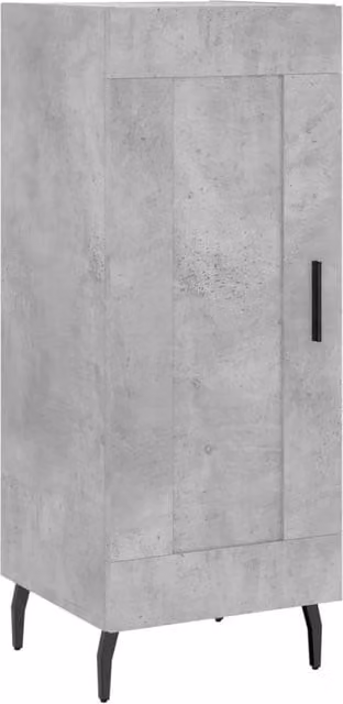 Berkfield Home Modern Sideboard in Concrete Grey, W/D/H: 34.5 x 34.0 x 90.0 cm