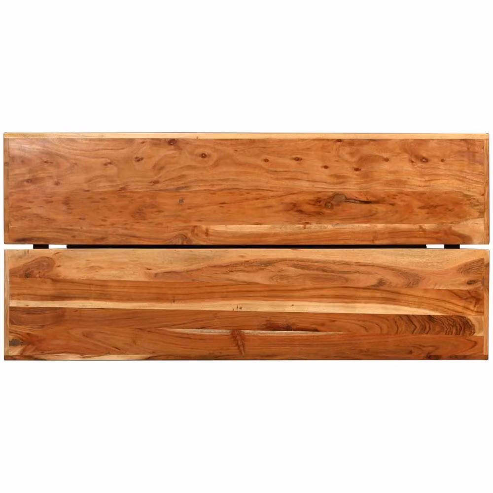 Berkfield Home Bar Table in Brown Solid Acacia Wood, W/D/H: 150 x 70 x 107 cm – 2