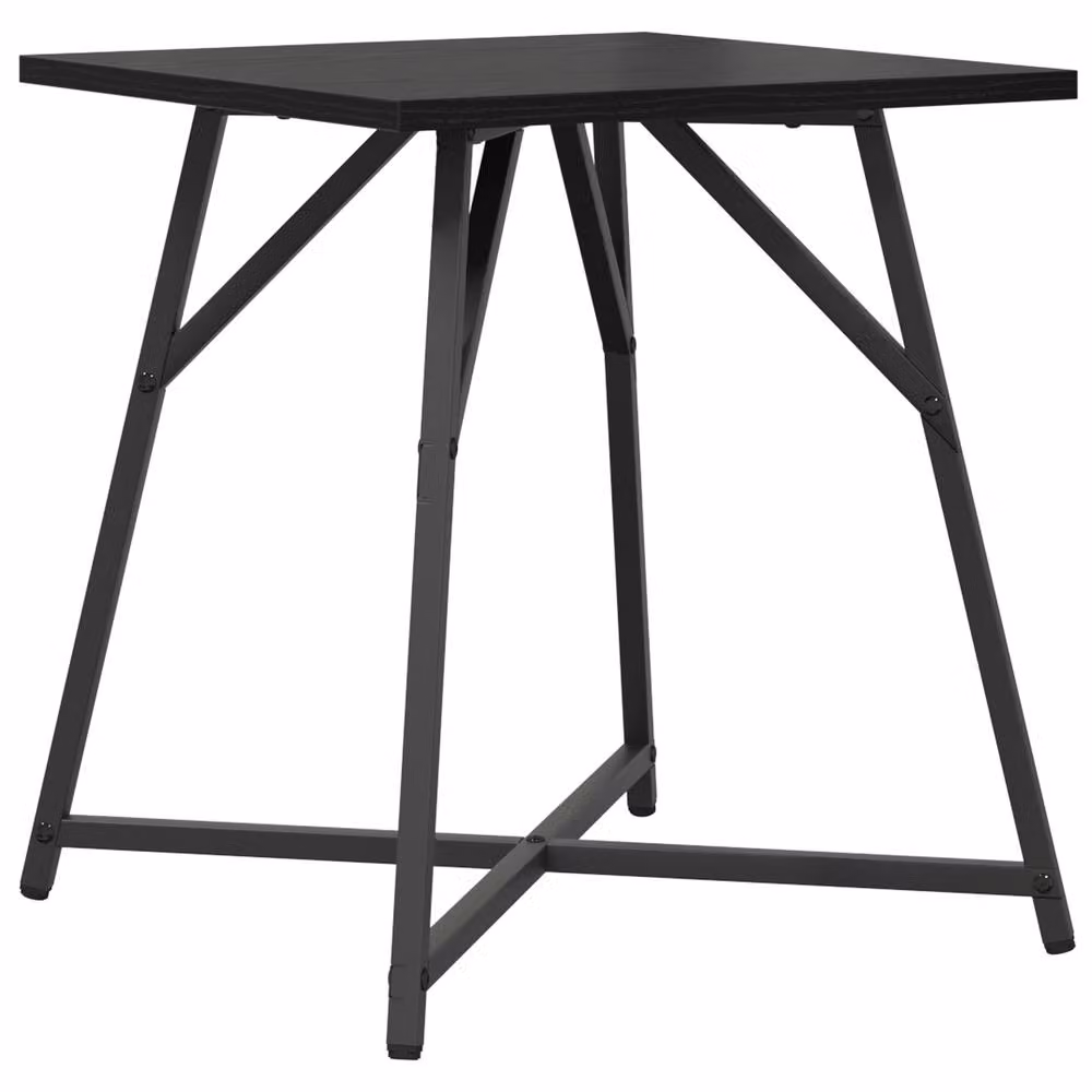 Berkfield Home Side Table Set of 2 in Black Oak and Metal – 3