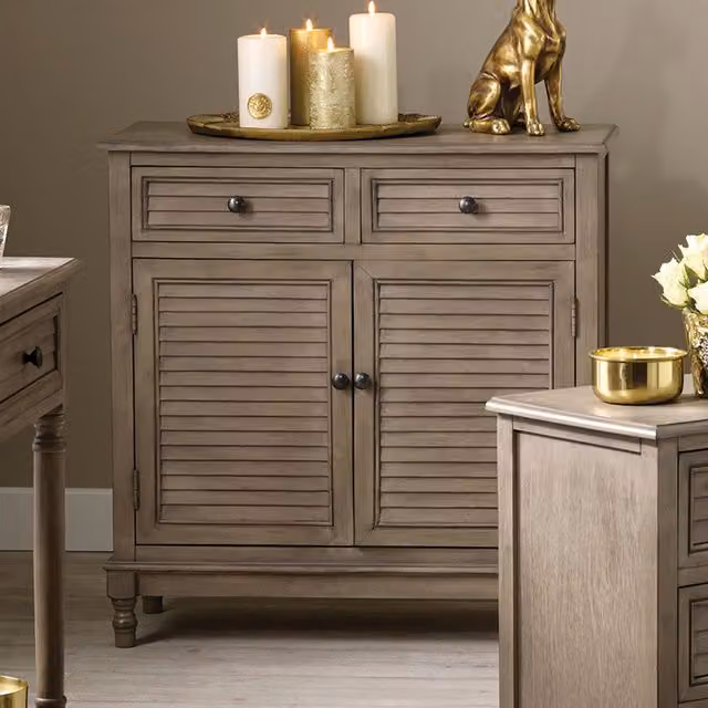 Pacific Lifestyle Classic Pine 2 Door and 2 Drawer Bedroom Unit in Brown and Orange