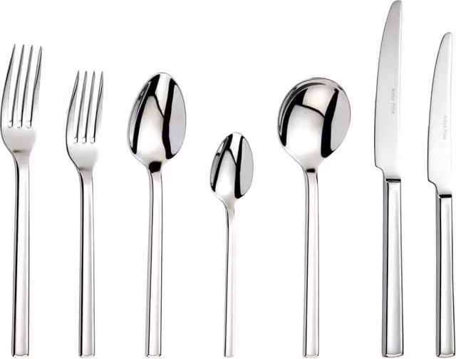 Arthur Price Horizon 58 Piece Polished Stainless Steel Cutlery Set for 8 People in Silver