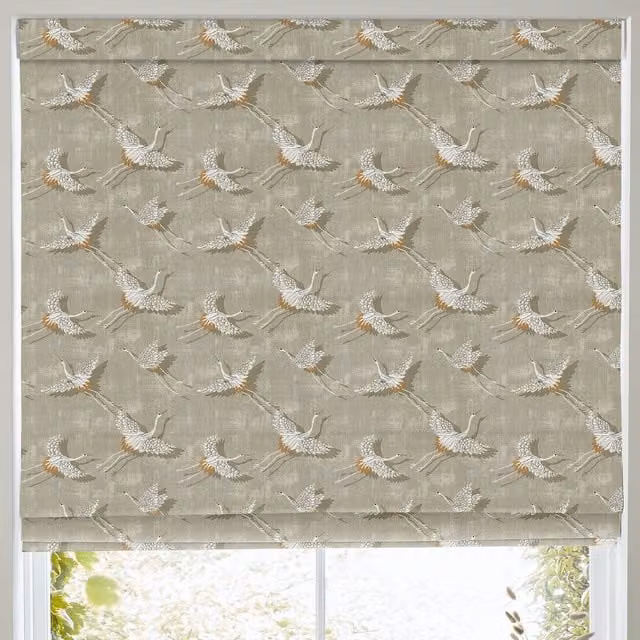 Naoko Made to Measure Blackout Roman Blind in Rust