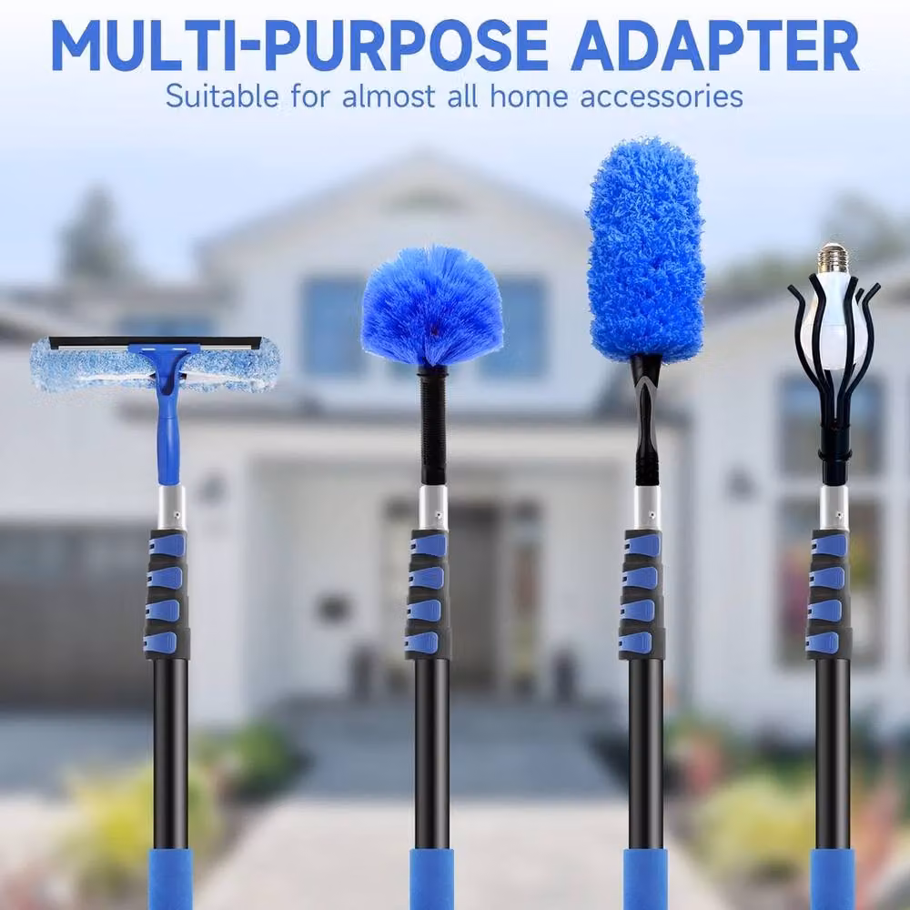 SPETLEK Silver Aluminium Extendable Telescopic Multi Purpose Pole 7.2m – 2