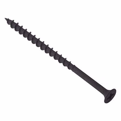 ForgeFix Drywall Screws Coarse Thread, Black Phosphate, 3.5 x 25 mm
