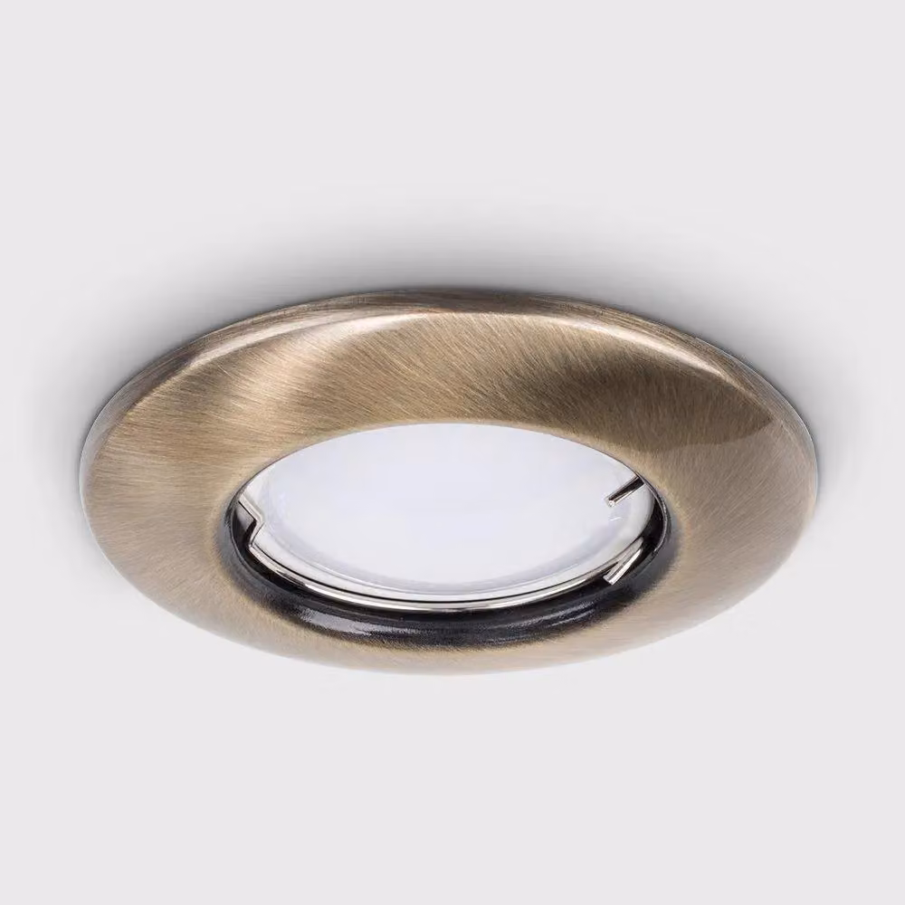 ValueLights Single Antique Gold Vintage Ceiling Light Fitting with GU10 LED Compatibility – 2