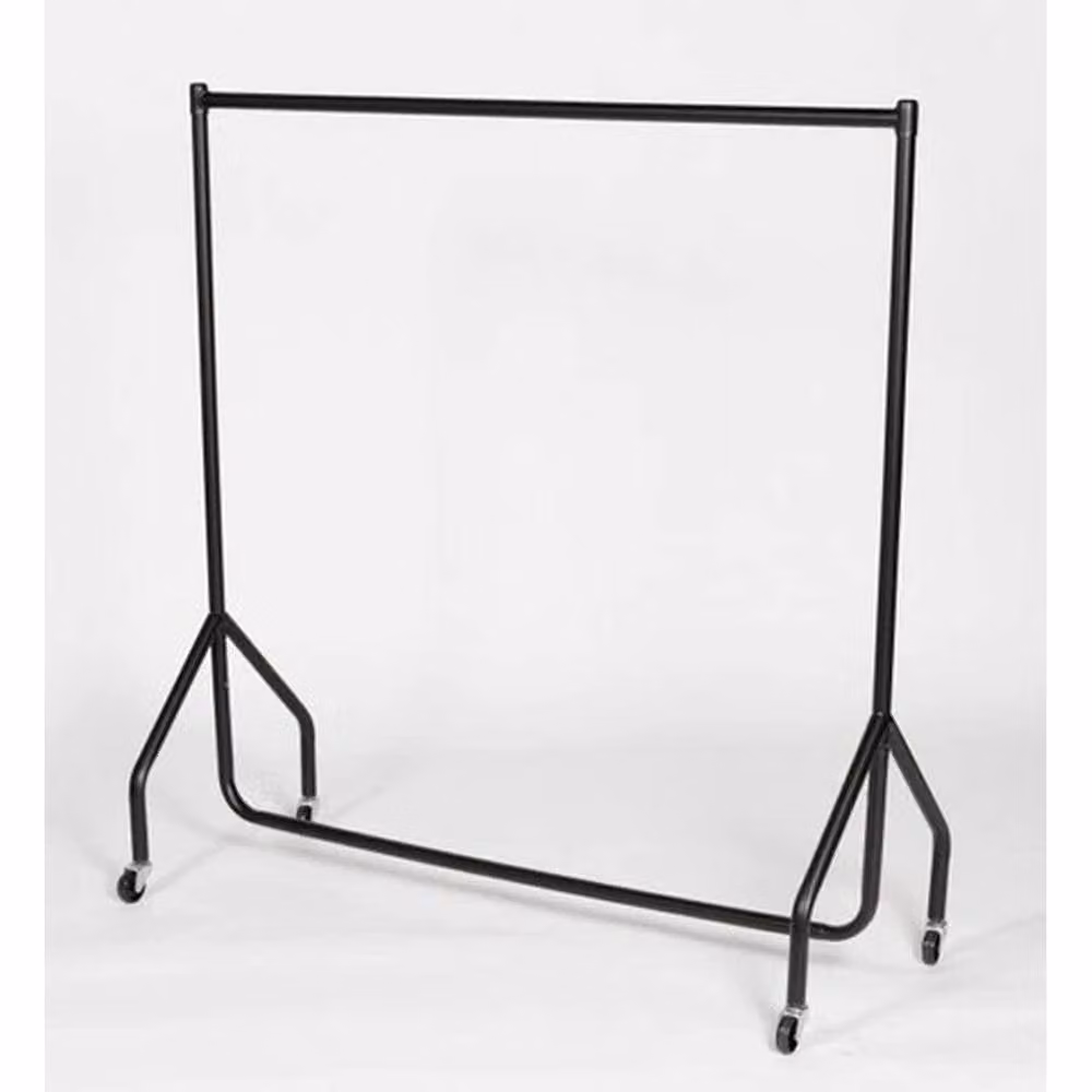 FORGEVIO Super Heavy Duty Childrens Metal Clothes Hanging Rail in Black, Width: 50 cm – 2