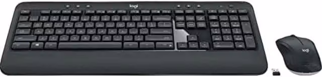 Logitech Advanced Wireless Keyboard and Mouse Combo, Black