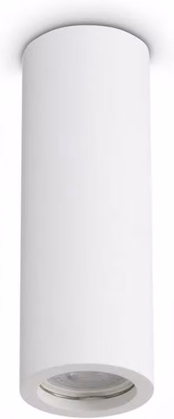 Netlighting Look White Surface Mounted Cylinder Downlight with 1x GU10 Socket, Diameter: 20 cm