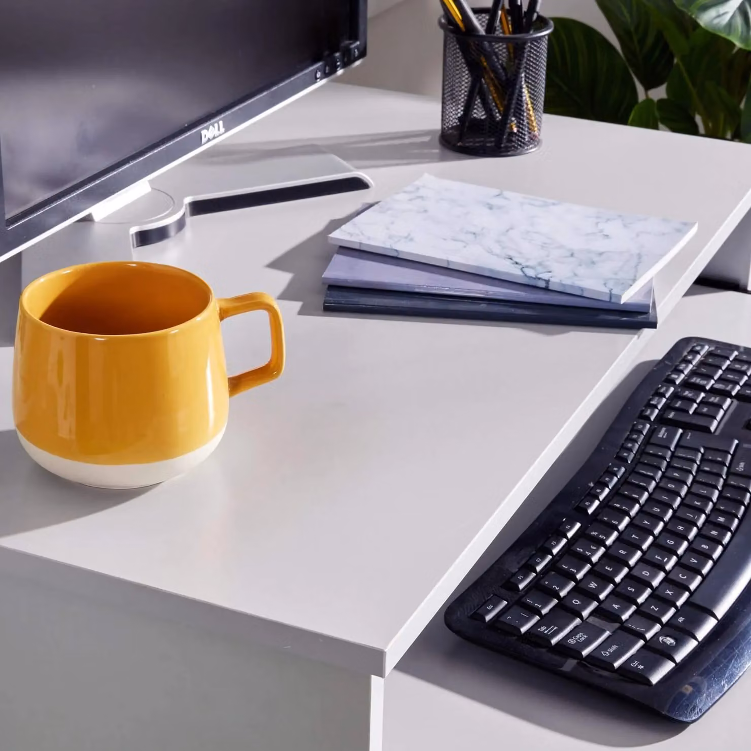 Home Source Modern Computer Desk in Grey and White – 4