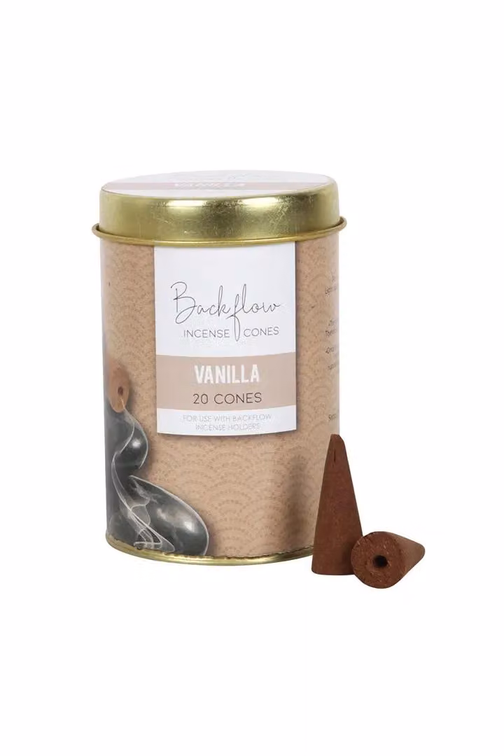 Elements Home Fragrance Vanilla Jumbo Backflow Cones, 6 Tins, Brown – 2