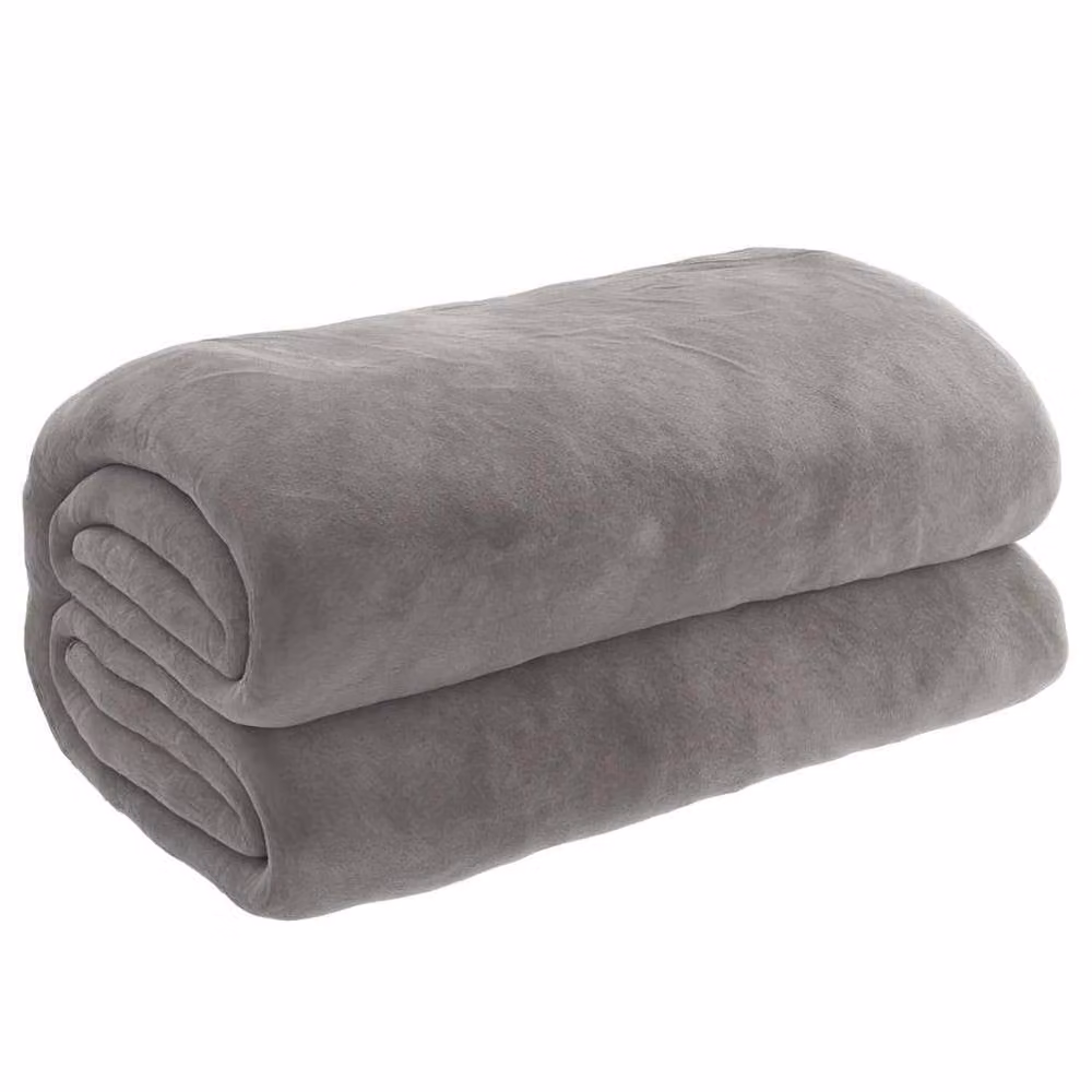 Berkfield Home Soft Weighted Blanket with Removable Cotton Cover, Grey, W/D/H: 155 x 220 cm, 11 kg – 2