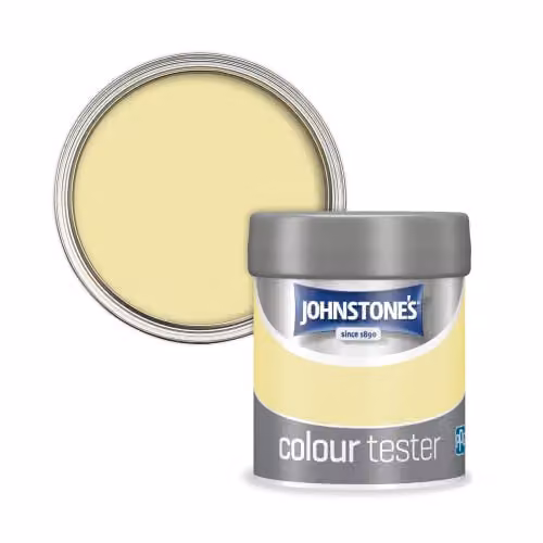 Johnstone's Colour Sample Tester Pot in Lemon Daze Yellow, 75ml