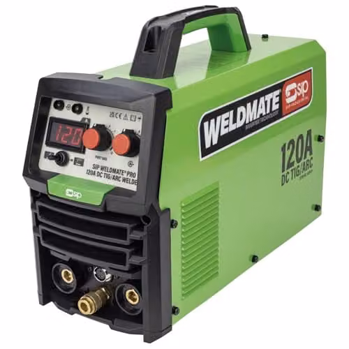 SIP Weldmate Pro DC TIG Inverter Welder 230V 120A TIG/ARC Portable Welding Machine, Green