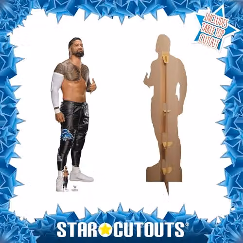 Star Cutouts SC4659 WWE Jey Uso Main Event Bloodline Lifesize Cardboard Cutout Multicolour Wrestling Party Decoration – 5