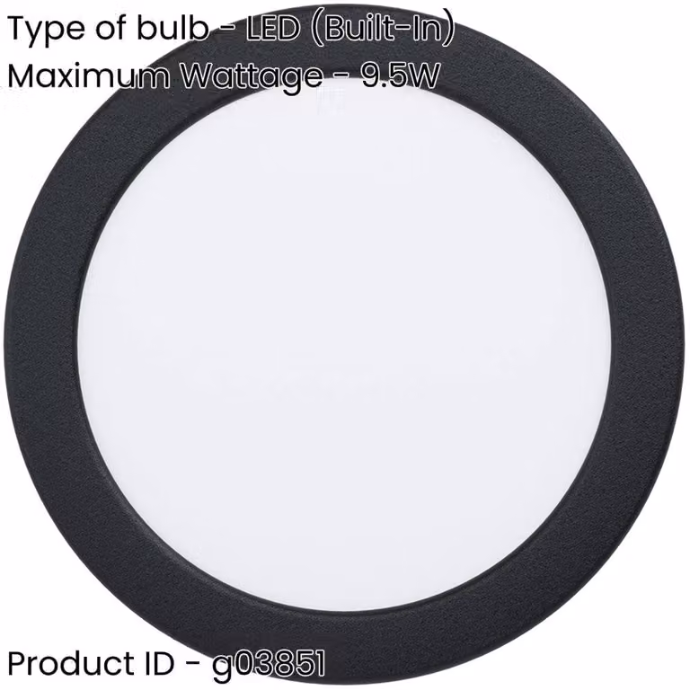 Loops Modern Black LED Ceiling Light with Glass and Metal Semi Flush Design