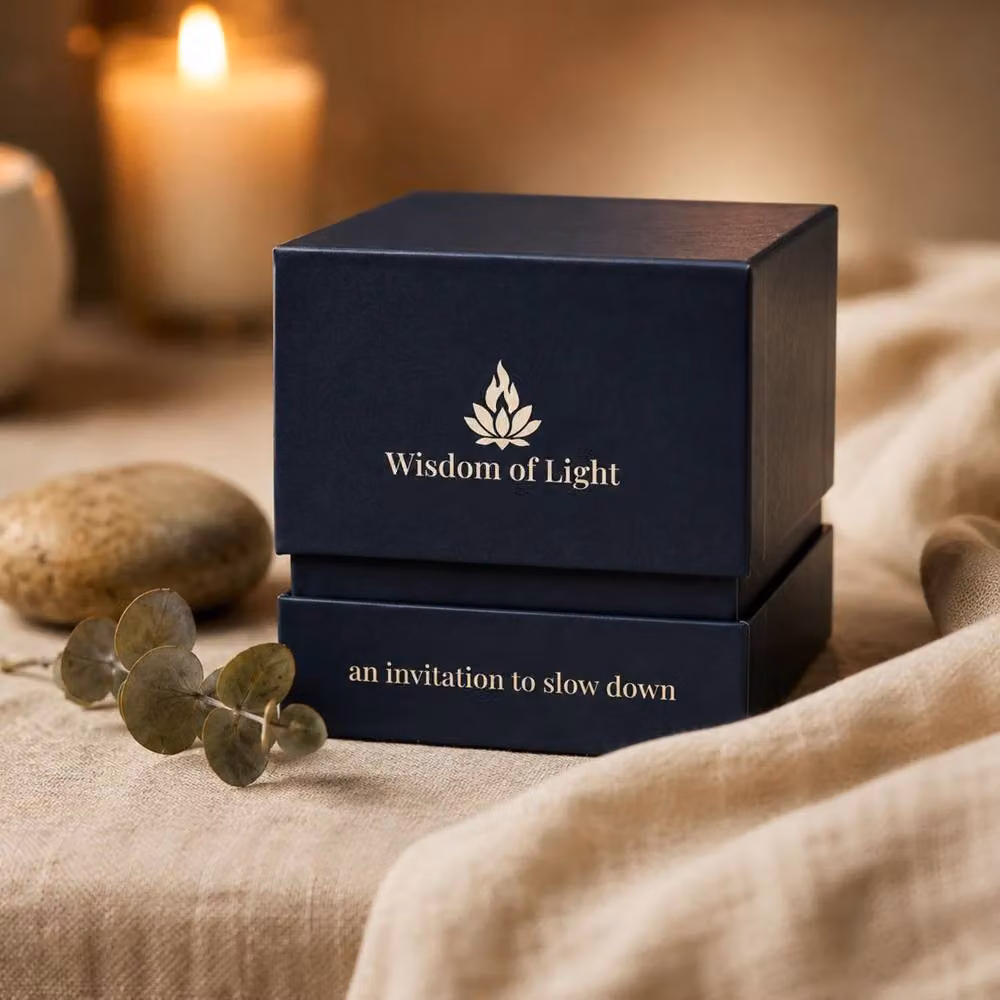 Wisdom of Light Unwind in White Coconut Wax Votive Candle in Glass – 3